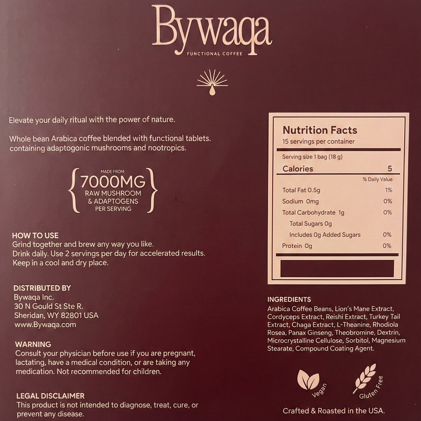Bywaqa Premium Mushroom Coffee